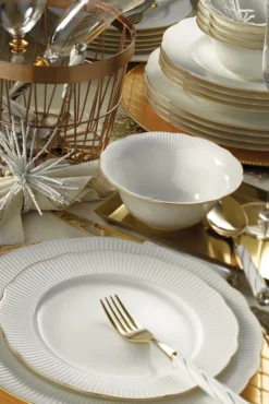 Kütahya Porselen Ilay 24 Teile Porzellan Geschirr Set Gold BNILY24Y2520 -Küchenbedarf Geschäft 3c2b1ecb2daffb3d6480345ace9b5b56