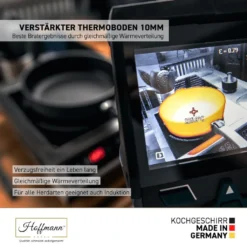 Hoffmann TC Induktionspfanne 24 Cm Antihaftbeschichtet I Innenhöhe 7 Cm Ohne Glasdeckel I Germany -Küchenbedarf Geschäft 3c4e3e1baa173a4f3d8833716ff60837