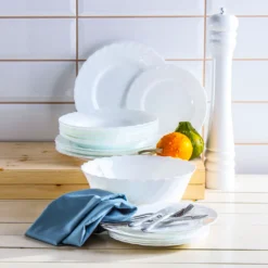 Luminarc 19tlg. Tellerset + Schale Trianon -Küchenbedarf Geschäft 3cfd3e24f708bc76e55d06ddd872453f
