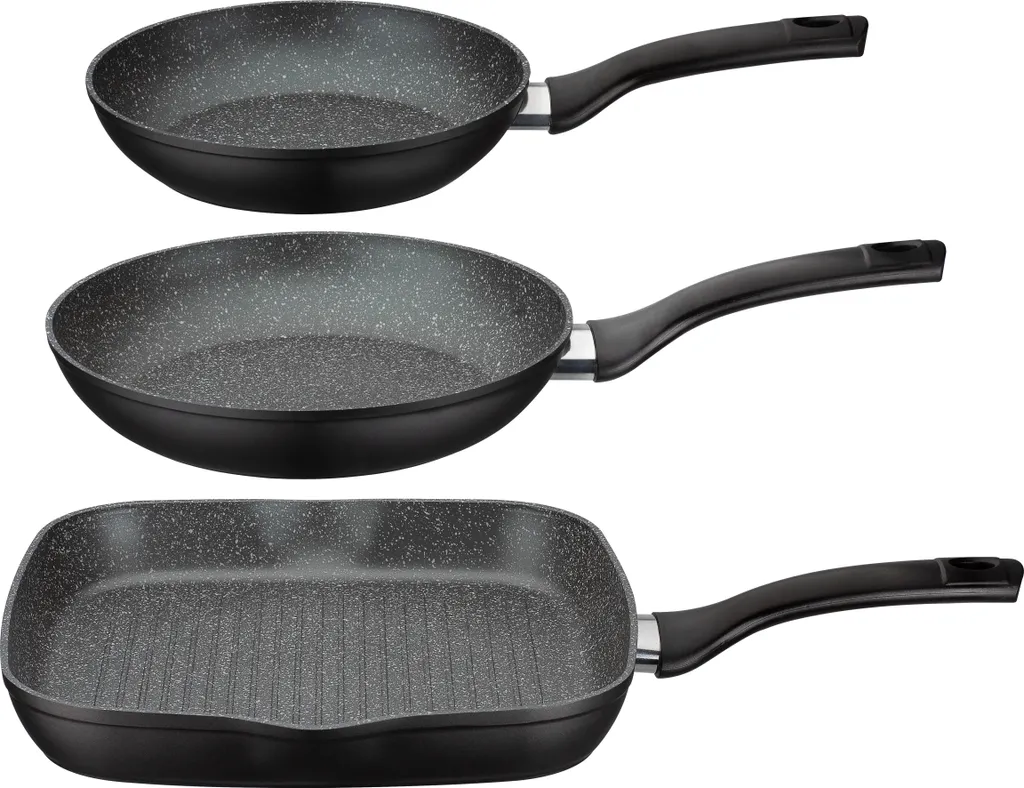Pfannen-Set Gourmet Granit 3-tlg. 4 Pfannen-Set Gourmet Granit 3-tlg. – Bild 2