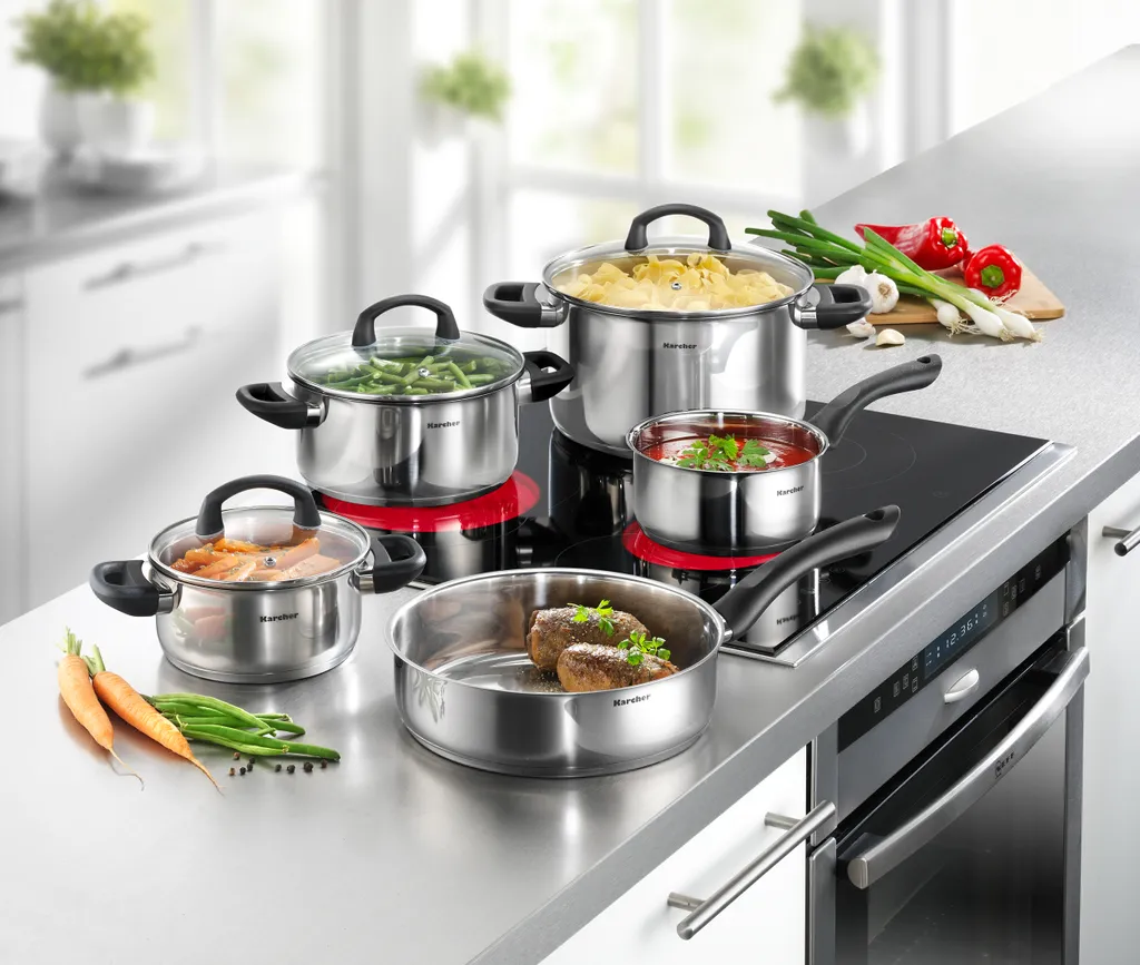 Karcher Kochtopfset MIA 5-teilig, Edelstahl 9 Karcher Kochtopfset MIA 5-teilig, Edelstahl – Bild 7