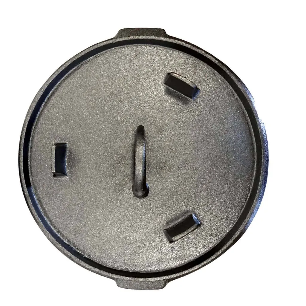 Dutch Oven | Feuertopf Qt 4.5 Ohne Füße Aus Gusseisen - Camping Bräter BBQ 5 Dutch Oven | Feuertopf Qt 4.5 Ohne Füße Aus Gusseisen - Camping Bräter BBQ – Bild 3