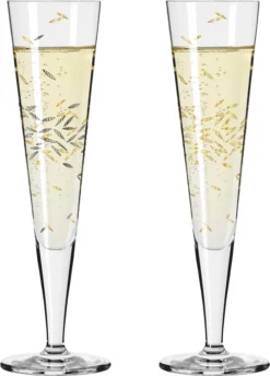 Goldnacht Champagnerglas-Set H22 Von Ritzenhoff Design Team -Küchenbedarf Geschäft 41fb963f88336a5b800eb2c50f073395