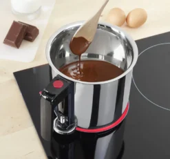 GSW Simmertopf 16cm, Edelstahl, Kunststoff, Simmertopf ø Ca. 16 X H 15,0cm / Einfülltrichter -Küchenbedarf Geschäft 42b7df00589185224aa7699196fffc8e