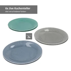 24tlg Geschirrset Jive 6Pers Kaffeebecher Suppenteller Kuchenteller Speiseteller Porzellan Bunt -Küchenbedarf Geschäft 43b59e78485e3ca6e2ec2338f58bdd6d