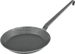 Turk 65224 Schmiedeeiserne Bratpfanne Mit Hakenstiel, Ø 18,5 Cm, Ø 24 Cm, H 3,5 Cm, Schwarz -Küchenbedarf Geschäft 43f91da1c7ff2d1b1e3f36dd14c58612