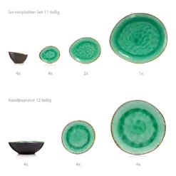 Sänger SÄNGER Steingut Geschirrset Palm Beach, Tafelservice & Servierplatten Set 23 Teilig Für 4 Personen 15 Sänger SÄNGER Steingut Geschirrset Palm Beach, Tafelservice & Servierplatten Set 23 Teilig Für 4 Personen -Küchenbedarf Geschäft 4531c550eed8df3447ed0c0452dcd413