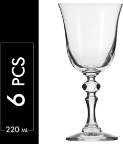 KROSNO Krista Kleine Rotweingläser, 6er-Set, 220 Ml -Küchenbedarf Geschäft 455e5d47cd8fce3610e951a2c2332008
