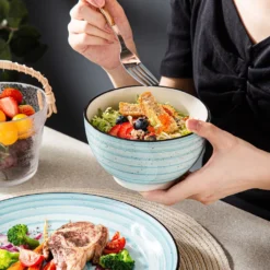 Vancasso Kombiservice »BONBON« Gesschirrset Aus Steinzeug, 24 Teiliges Tafelservice Set, Vintage Aussehen -Küchenbedarf Geschäft 458320675adbf23e4707d88aef8626a5