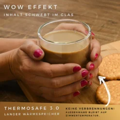 Felino® Latte Macchiato Gläser Doppelwandige Thermogläser Set [6 Stück] [350 Ml] Glas Tassen Groß Für Cappuccino, Kaffee, Espresso -Küchenbedarf Geschäft 46669e6f0505fdc646fb70141570f4f4