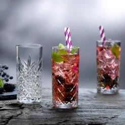 Pasabahce Timeless 520205 Longdrink Glas Wassergläser Kristall Design 4´er Set Transparent 365 Ml -Küchenbedarf Geschäft 497bbb5903acc0581b8e03530dd90b9a