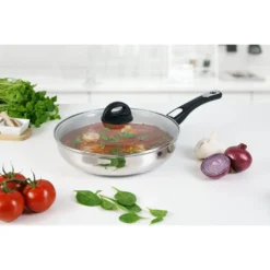 Genius Cerafit Steel Bratpfanne 28cm + Glasdeckel - Ofenfeste Keramikpfanne Mit Abnehmbarem Griff Für Alle Herdarten; A24665 -Küchenbedarf Geschäft 4b01159fa39d7bb471e34ca826c2e72c