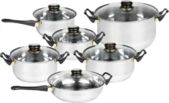 HI 12-tlg. Kochgescrr-Set Edelstahl -Küchenbedarf Geschäft 4b020f8e9d65ad1d19ec5ebbb2cb993d