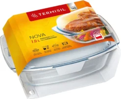 Backform Glasbräter Auflaufform Bräter Bratenform TERMISIL NOVA 7 Liter -Küchenbedarf Geschäft 4c2fc4f354748c7b1fc2da8c51535b08