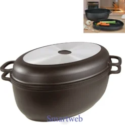 Universalbräter 7,5 L Alu-Gussbräter Multi-Grill-Bräter Deckel = Auflaufform -Küchenbedarf Geschäft 4e80d733ef2f2e9946c37f9979387773