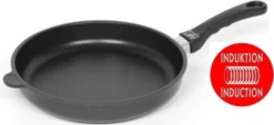 AMT Gastroguss I-528 Bratpfanne, 28 Cm Max. Durchmesser, Gusseisen/Gussaluminium, Induktionsherd-geeignet, Antihaftbeschichtung -Küchenbedarf Geschäft 4ef5de383cea159bf27cfc97a13846a4