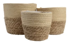 Korb/Übertopf - Beige - Seegras - Ø 14 Cm 6 Korb/Übertopf - Beige - Seegras - Ø 14 Cm -Küchenbedarf Geschäft 4f6aec7e95d847db2b5ca640aec00510