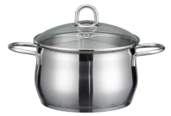 Elo Platin 67220 Kochtopf Inkl. Deckel, Edelstahl, 20 Cm Durchmesser, Induktionsherd-geeignet