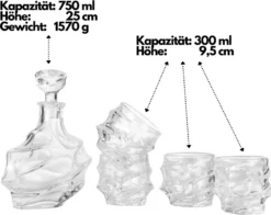 Echos Whiskyset | Whiskygläser | 7-Teiliges Whiskeyset | Geschenkset -Küchenbedarf Geschäft 50fdc7323cd8522481c97c8abfdb0f84