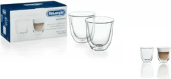 De'Longhi DeLonghi Cappuccino 2er Doppelwandiges Thermoglas -Küchenbedarf Geschäft 53124b3cac0f7e89ee8b091e3ee6463b