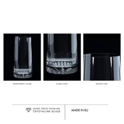 KROSNO Fjord Longdrinkgläser, 6er-Set, 350 Ml -Küchenbedarf Geschäft 5336e8c1669daa110f75e1173f54f53b