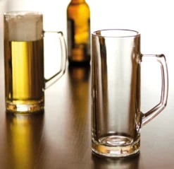 Borgonovo 12002620 Reno Bierseidel, Bierkrug, Bierglas, 645ml, Mit Füllstrich Bei 0,5l, Glas, Transparent, 6 Stück -Küchenbedarf Geschäft 5513b8cd6e2fe886fa483f7d6fe657f4