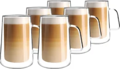 Thermogläser Doppelwandig 6er SET Latte Macchiato Espresso VIALLI DESIGN 300ml -Küchenbedarf Geschäft 552f5081ca23ff50de150a675c2a40a6