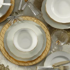 Kütahya Porselen Ilay 24 Teile Porzellan Geschirr Set Gold BNILY24Y2520 -Küchenbedarf Geschäft 55c423788ca3c6ea1beaf04edc31f9b9