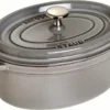 Staub Cocotte Oval Graphitgrau 33cm 40509-324-0 -Küchenbedarf Geschäft 5627d431c59abc143b69026805bb614d
