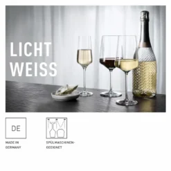 LICHTWEISS JULIE WEIßWEINGLAS-SET #1 VON NADINE NIGGEMEIER -Küchenbedarf Geschäft 57ebd48214c4085311dc07a7a625c860