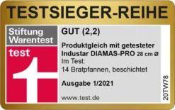 Schulte-Ufer Gastro-SUS Industar DIAMAS Pro Diamantversiegelung Edelstahl Pfannenset 163059-20 -24 -28, Ecotherm® Aluminium-Kapselboden -Küchenbedarf Geschäft 57f3f6457f95a3db278c829b54325ebd