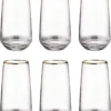 BUTLERS TOUCH OF GOLD 6x Longdrinkgläser Mit Goldrand 480ml -Küchenbedarf Geschäft 583313a2f29f6975b5cd514f1cd03e7b