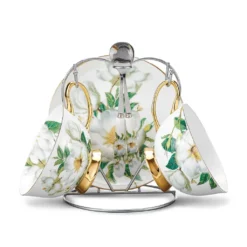 Panbado Kaffeeservice Set Aus Premium Bone China Porzellan, Beinhaltet 2 Kaffeetassen, 2 Untertassen, 2 Löffel, 1-tlg Metallständer -Küchenbedarf Geschäft 593dd88787f3f91e71b8048e8a366226