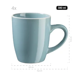 Mäser 931770 Kombiservice Elissa Für 6 Personen, Steinzeug, Türkis (1 Set, 24-teilig) -Küchenbedarf Geschäft 599117e90891ad0dbf6f84d212351f24