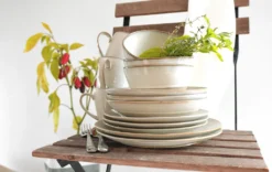 Mäser 931371 Nottingham Vintage Tafel-Service Für 4 Personen Mit Speiseteller Und Suppenteller Im Retro-Look, Steinzeug, Beige, 8-teilig (1 Set) -Küchenbedarf Geschäft 5a0c73e917fa9becb3d4af77cb671194