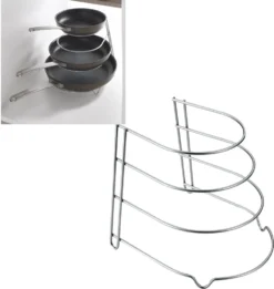 Metaltex Bratpfannenablage Bratpfannenhalter Canyon Pfannengestell 362004039