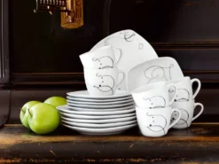 Mäser 921344 Chanson Kombiservice, Für 6 Personen, Weiß, 30-teilig (1 Set) -Küchenbedarf Geschäft 5bf5c8333a7f3a32e709a65ba3c73bb1