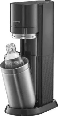 SodaStream DuoTitan Trinkwassersprudler, Inkl. 1x 1 Liter Glasflasche, 1x 1 Liter PET, 1 X Quick Connect Zylinder -Küchenbedarf Geschäft 5c06dd4c46b9577525226e70568fb8f4
