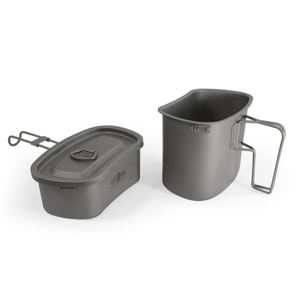 Relags Outdoor Topf-Set Aus TItan Sandgestrahlt Inkl Edelstahlaufhängung Ultraleicht 4 Relags Outdoor Topf-Set Aus TItan Sandgestrahlt Inkl Edelstahlaufhängung Ultraleicht – Bild 2