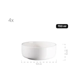 Mäser 931617 Kombiservice Finaro Für 4 Personen, Porzellan, Weiß (1 Set, 16-teilig) -Küchenbedarf Geschäft 5e49859f3b6a81eeb6eda800245b213f