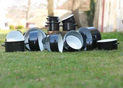 Emailletopf - Suppentopf - Saucentopf - 10l - STANDARD - 28 Cm - Belis - Schwarz -Küchenbedarf Geschäft 5ea2443c1dbd9167fc421725414d747b