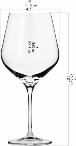 KROSNO Splendour Große Burgunder Rot-Weingläser, 6er-Set, 860 Ml -Küchenbedarf Geschäft 5f92fd7099d7568ea4764b9ef1ccd07c