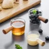 90ml Mini-Milchtopf Aus Glas, Saucenpfanne Mit Einzelnen Ausläufen, Milchbecher Für Westliches Restaurant Mini-Milchkännchen -Küchenbedarf Geschäft 607cf92457f45e6e3f8680ab68b1f0c1