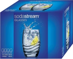 Sodastream Trinkglas 4er-Pack, Passend Zu Sodastream-Glaskaraffen -Küchenbedarf Geschäft 61840cf9cd39087b7b54d3c4338713a6