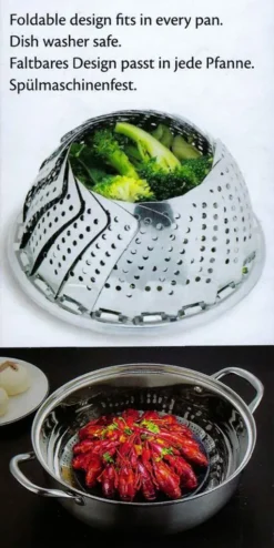 Edelstahl Dampfgareinsatz Dampfkorb, Ø 25cm Durchmesser, Dämpfeinsatz Dampfgarer Dampfgareinsatz Dünsteinsatz 14 Edelstahl Dampfgareinsatz Dampfkorb, Ø 25cm Durchmesser, Dämpfeinsatz Dampfgarer Dampfgareinsatz Dünsteinsatz -Küchenbedarf Geschäft 61a7aa33bc91b422bab9db3fbc17fdb9