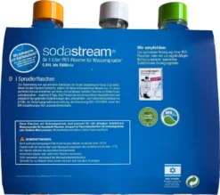 SodaStream PET Ersatzflaschen 2+1 -Küchenbedarf Geschäft 61cbe527427815fac71eb6019f0afcc3