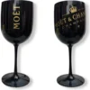 Moët & Chandon 4x Champagnergläser Champagner Gläser Set In Schwarz -Küchenbedarf Geschäft 6384f86ac0774aa3831145f31428767e