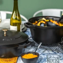 TOPFSET Gusseisen X2 Töpfe Mit Deckel Und Pfanne Schwarz Staub Cast Iron -Küchenbedarf Geschäft 6415876573c5390a77ef4d0ed3c051a3