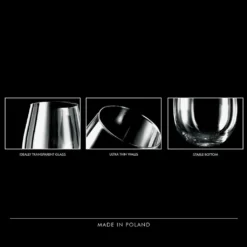 KROSNO Harmony Große Weißweingläser Ohne Stiel, 6er-Set, 500 Ml -Küchenbedarf Geschäft 646662033ad4f67cdc1269252dd870b6