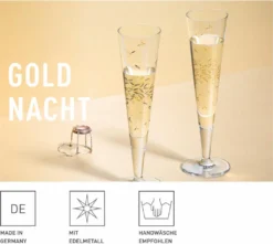 Goldnacht Champagnerglas-Set H22 Von Ritzenhoff Design Team -Küchenbedarf Geschäft 65fb67a7029669d35dc6bf31847724f5